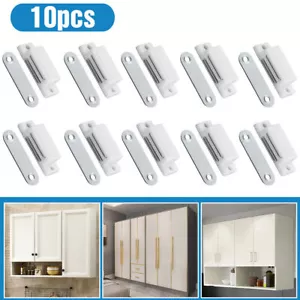 10 PCS Magnetic Cabinet & Door Latch/Catch Closures Kitchen Cabinet Cupboard - Picture 1 of 9