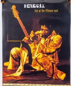 Jimi Hendrix Poster Live At The Fillmore East Promo Promotional 24x18 - Picture 1 of 6