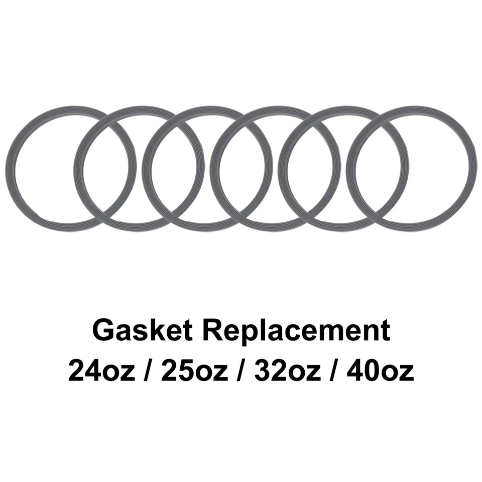 Water Bottle Gasket Replacement Silicone O Ring - 6 Pack - New - Image 1 of 1