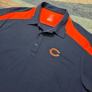 Chicago Bears Poloshirt Herren Large blau Reebok Play Dry NFL Football - Bild 1 von 7
