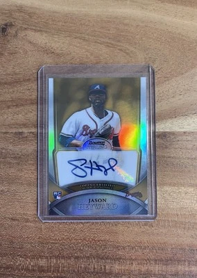 2010 Jason Heyward Bowman Sterling Autograph GOLD Refractor /50 Rookie Card Auto - Image 1 of 4