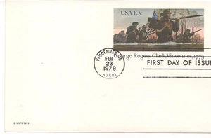 FDC Postkarte, George Rogers Clark, Vincennes, Ind.  1979 - Bild 1 von 1