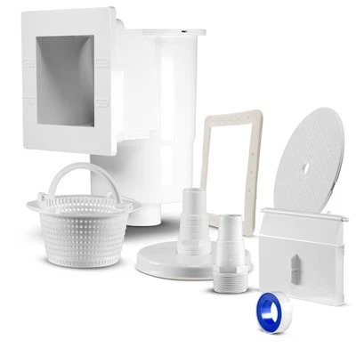 PARADIES POOL GMBH Skimmer Set Oberflächenskimmer Einbau für Stahlwand Pool Schwimmbecken Anschluss