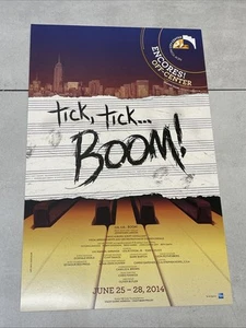 TICK TICK BOOM City Center ENCORES Poster WINDOW CARD Jonathan Larson LIN-MANUEL - Picture 1 of 6