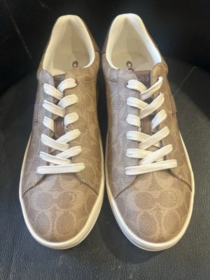 Zapatilla deportiva para hombre COACH Signature Logo lona recubierta G5061 (caqui/silla de montar) talla 11 Foto 1 de 4