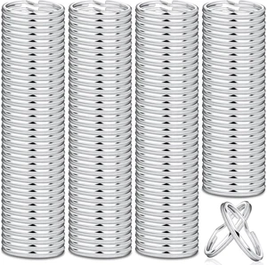 200Pcs Split Key Rings Bulk for Keychain and Crafts, 1 Inch (25Mm) - Picture 1 of 12