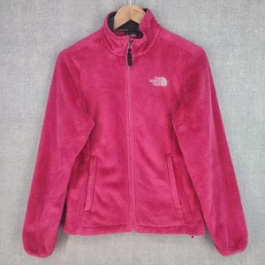 Chaqueta North Face para mujer pequeña rosa polar cremallera completa piel sintética suave acogedora al aire libre - Imagen 1 de 24