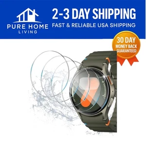 HD Touch Sensitive 5 Pack Galaxy Watch 7/6/FE/4 Tempered Glass Protector 40mm - Photo 1 sur 9