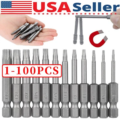 Security Torx Bit Set +Hex Key Allen Bit Set-For Power Drill & Impact Driver Lo - Image 1 of 4