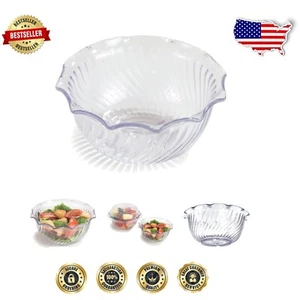 Versatile Clear Dessert Bowls - 8 oz, Perfect for Salads & Desserts, 48 Pack - Picture 1 of 11