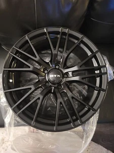 RTX Vertex 8x18 Satin Black Rims Set Of 4 All Brand New Audi, Nissan, Kia, Ford. - Picture 1 of 7