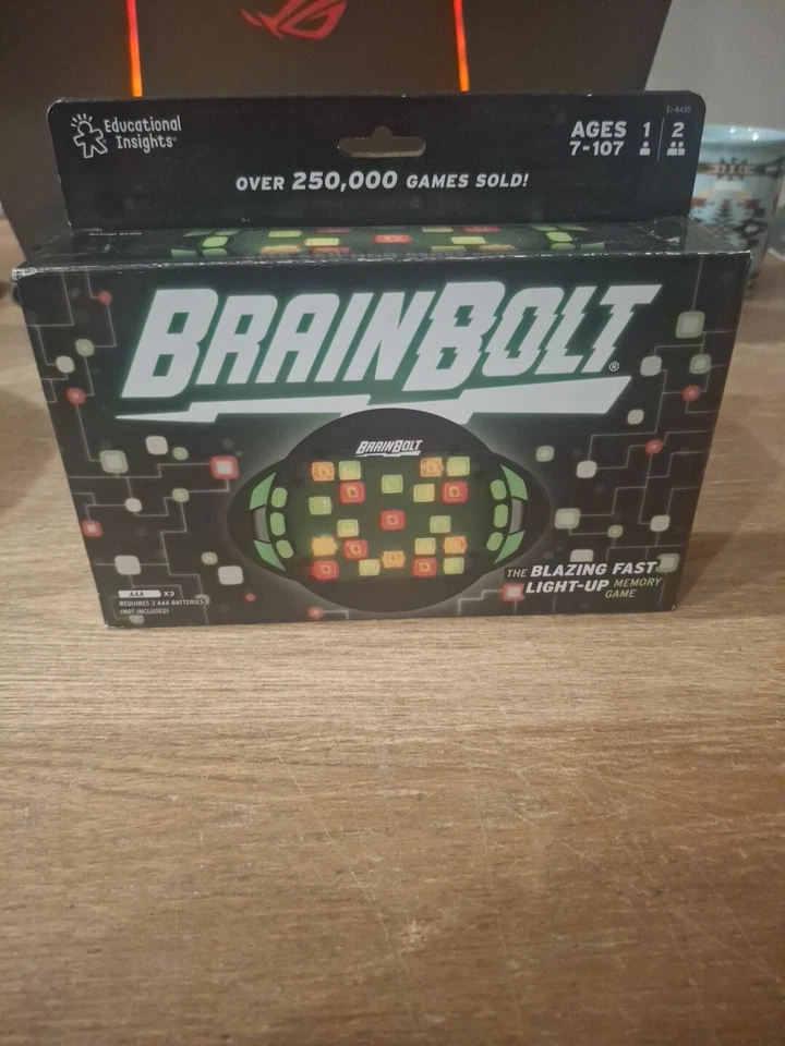 Jogo eletrônico Brain Bolt - Jogo de memória NOVO EM FOLHA presente genial crianças adolescentes homens - Imagem 1 de 4