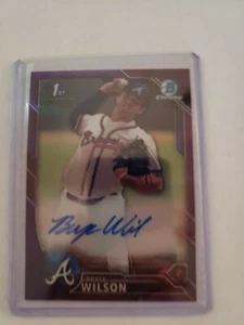 2016 Bowman Chrome Draft Auto Puple Refractor Bryce Wilson 154/250 - Picture 1 of 1