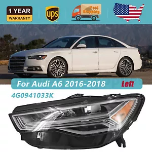 For 2016 2017 2018 AUDI A6 Left LH Driver Side LED DRL Headlight 4G0941033K - Picture 1 of 11