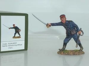 TEAM MINIATURES RJWJ6001 JAPANESE ARMY INFANTRY OFFICER ADVANCING WITH SWORD - Imagen 1 de 2