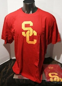 USC Trojans Interlock Honeycomb Cardinal Short Sleeve T Shirt NWT Men's M-2XL - Bild 1 von 6