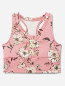 Justice Girls Size M 10 Pink Long Line Sports Bras - Picture 1 of 6