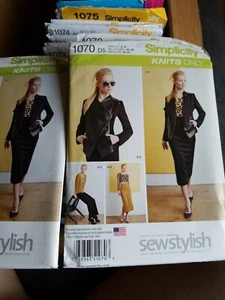 NEW SIMPLICITY PATTERN 1070 MISSES SKIRT JACKET PANTS KNIT TOP Sz 4-12, 12-20 - Picture 1 of 2