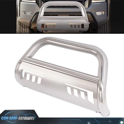 FOR 2022 2023 2024 NISSAN FRONTIER CHROME 3" BULL BAR PUSH BUMPER GRILLE GUARD Foto 1 de 4