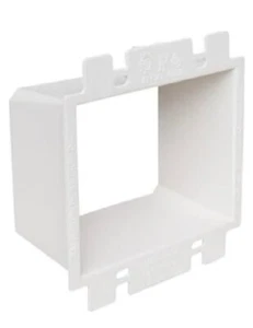 5 PACK BE2  Electrical Outlet Box Extender, 2-Gang, White, like Arlington - Picture 1 of 4