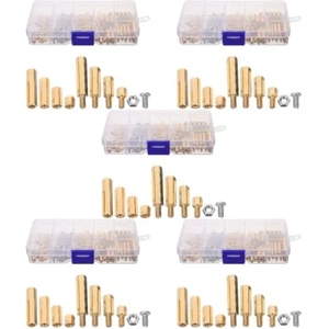 5 Sets Kupfersäulen-Set Motherboard-Abstandshalter Und Schrauben - Afbeelding 1 van 12