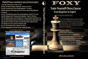 Train Yourself Chess Course - Beginner to Expert - 5 Digital DVDs - Picture 1 of 1