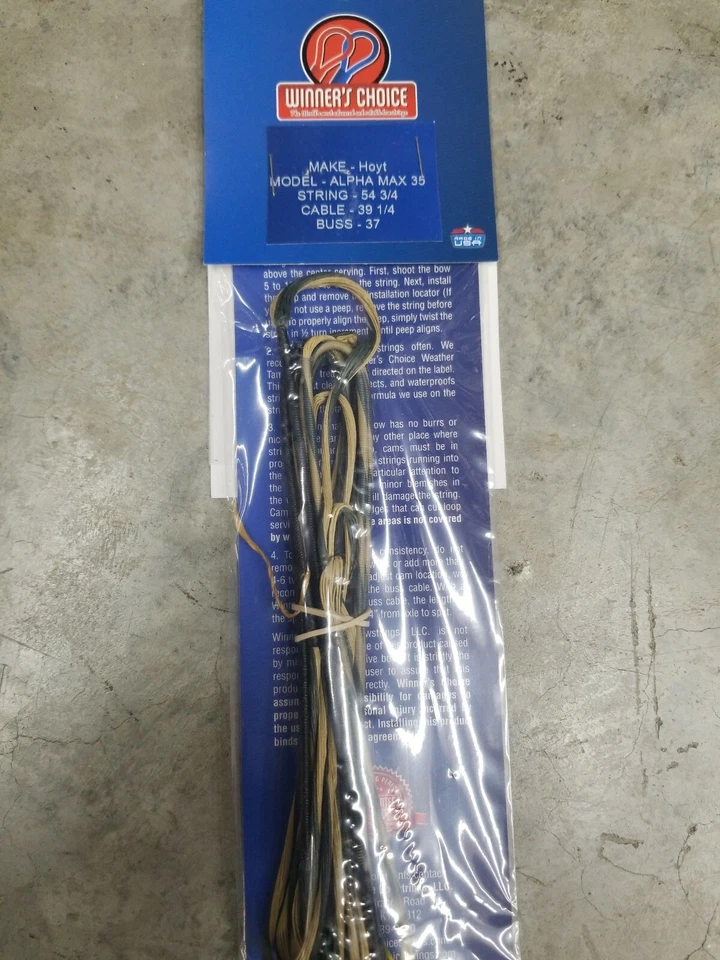 Cuerda y cable Winners Choice para hoyt alpha max 35 54 3/4 39 1/4 37 Foto 1 de 1