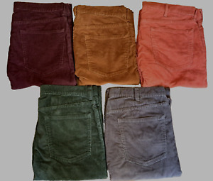 Ex LANDS' END Men's Stretch Cord STRAIGHT FIT jeans waist 30-42" / leg 28 - 33"
