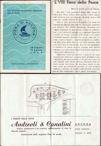 ANCONA FIERA VIII MOSTRA NAZIONALE MERCATO DELLA PESCA CATALOGO UFFICIALE 1948 - Imagen 1 de 1