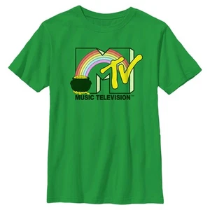 Boy's MTV St. Patrick's Day Pot of Gold Logo T-Shirt - Picture 1 of 4