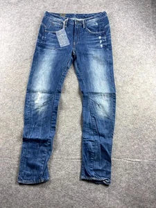 G Star Raw Arc 3D Womens Jeans W26 L32 Blue Denim Low Boyfriend Fit Zip Fly NWT - Picture 1 of 10