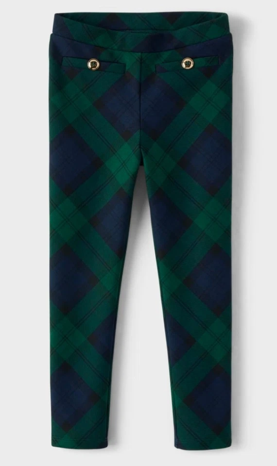 Новый с Ярлыками Gymboree праздник Express маленьких девочек Рождество клетку понте Jeggings, 4T - Изображение 1 из 3