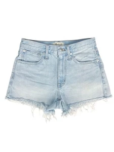 Madewell Relaxed Denim Cutoff Jean Shorts Essen Light Wash Size 24 - Picture 1 of 9