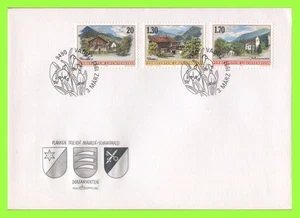 Liechtenstein 1997 Dwellings on First Day Cover - Picture 1 of 1