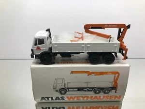 CONRAD MERCEDES BENZ TRUCK WITH ATLAS WEYHAUSEN 130.1 CRANE -1:50- GOOD IN BOX - Picture 1 of 9