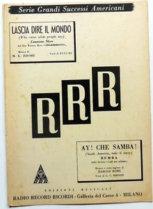 MUSIKPARTITUR LASS DIE WELT SAGEN AY CHE SAMBA ERINNERUNGEN RRR 1948 - Bild 1 von 1
