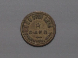 Columbus AFB NCO Open Mess 25¢ Trade Token Columbus Mississippi - Picture 1 of 4
