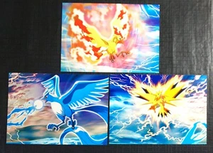 【UNUSED】Pokemon Postcard Set of 3 Full pictures Nintendo Pocket Monster #57-3 - Picture 1 of 9