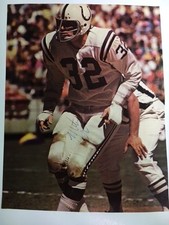 Mike Curtis Baltimore Colts In Action 1970s Signed Magazine Photo JSA Precertfie
