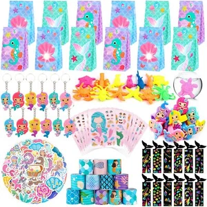 ANPHILE Mermaid Party Favors 134Pcs Mermaid Birthday Party Supplies - Mermaid... - Picture 1 of 9