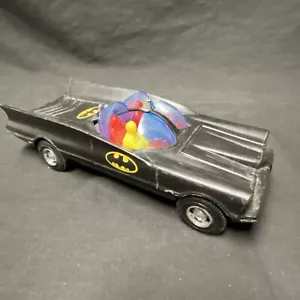 Vintage 1970s BATMOBILE Plastic Toy Car 529 Simms DC Comics Batman Robin - Picture 1 of 12