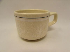 Silhouette by Lenox Cup Temperware, White Trees/Birds, Blue Line b214 - Picture 1 of 2