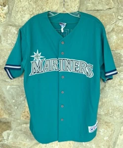 Majestic Ken Griffey JR Gr. XL SEATTLE MARINERS türkis grün Throwback Trikot gebraucht, in einwandfreiem Zustand - Bild 1 von 9