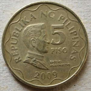 Philippines 2009 5 Piso coin - Picture 1 of 2