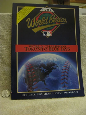 1992 Toronto Blue Jays MLB World Series Champions Official Commemorative Program - Image 1 of 4
