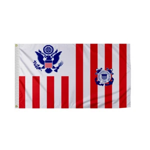 Promo Patriot's USA Küstenwache Fähnrich - Nautische Yacht Flagge - mehrere Größen - Marineblau Flagge - Bild 1 von 9