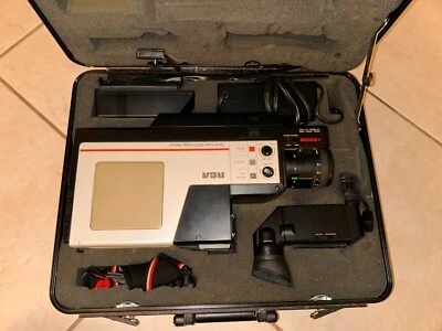 Filmadora RCA VHS modelo CMR-300 preto/branco Leia a descrição - Imagem 1 de 4