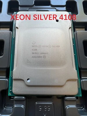 INTEL XEON SILVER 4108 8-CORE 1.8GHZ SR3GJ LGA3647 PROCESSOR CPU  - Image 1 of 4