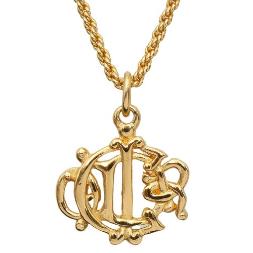 Ciondolo Collana Catena Logo CD Christian Dior Colore Oro A2784