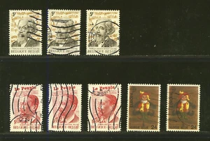 S1296A-LOTE DE 8 SELLOS DE BELGIQUE-BELGIË BELGICA - Imagen 1 de 1